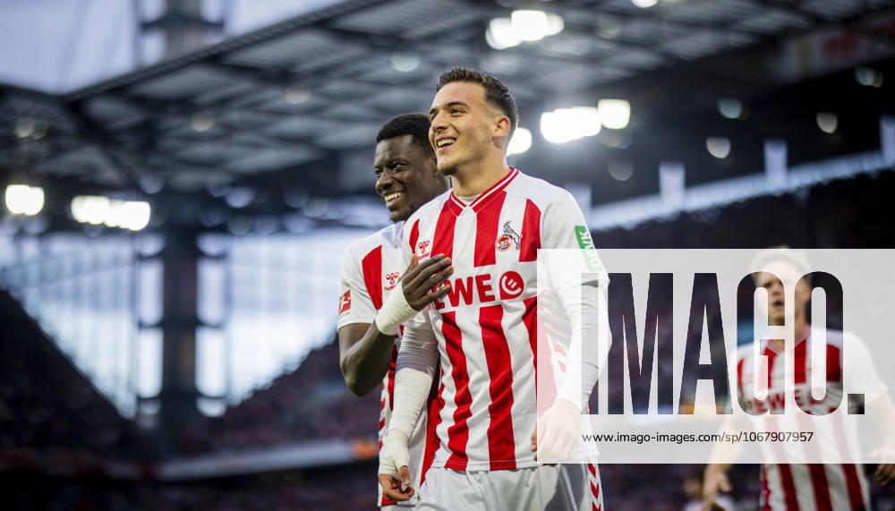 Cologne, Germany 18th Oct 2025 Goal celebration Said El Mala Cologne Ragnar Ache Cologne 1 FC Köln FC Augsburg 18 10 2025
