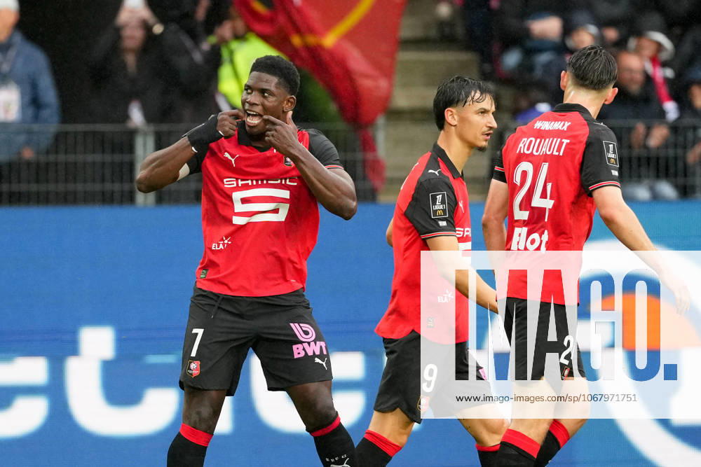 Stade Rennais FC v AJ Auxerre - Ligue 1 McDonald s 2025 2026 09 Esteban LEPAUL (srfc) - 07 Breel EMBOLO (srfc) during the Ligue 1 McDonald s match between Rennes and Auxerre at Roazhon Park on October 19, 2025 in Rennes, France. Rennes France