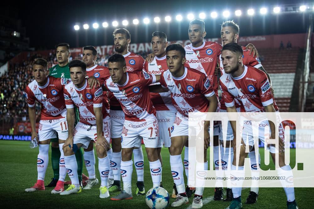 BUENOS AIRES, ARGENTINA - 2017 OCTOBER 27. Alexis Mac Allister, Braian Romero, Francis Mac Allister, Gonzalo Piovi, Javier Marcelo Cabrera Rivero, Jonathan Alexis Sandoval Rojas, Lucas Chaves, Nicolas Gonzalez during the Superliga Argentina match between Argentinos Juniors and Arsenal Sarandi 3:2 at Diego Armando Maradona Stadium, ( Photo by Sebastian Frej ) Argentinos Juniors v Arsenal Sarandi 3:2 Superliga Argentina 27 10 2017