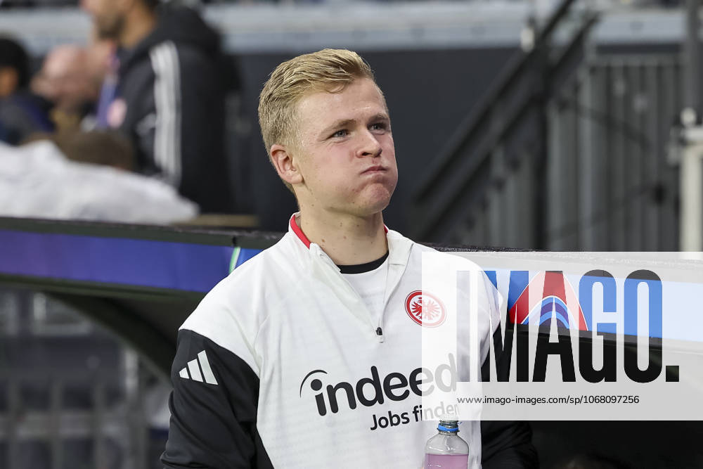 Jonathan Burkardt Eintracht Frankfurt, 09 before kick-off , Germany, UEFA Champions League, Matchday 3, 2025 2026, Eintracht Frankfurt vs Liverpool FC, 22 10 2025, Frankfurt Stadion, Frankfurt, Germany Frankfurt Frankfurt Stadion Hessen Germany