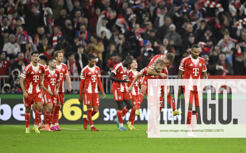 GOAL for 3 0 Luis Diaz FC Bayern Muenchen FCB 14 Goal celebration Konrad Laimer FC Bayern Muenchen FCB 27 Aleksandar Pavlovic FC Bayern Muenchen FCB 45 Harry Kane FC Bayern Muenchen FCB 09 Joshua Kimmich FC Bayern Muenchen FCB 06 Jonathan Tah FC Bayern Muenchen FCB 04 Dayot Upamecano FC Bayern Muenchen FCB 02 Lennart Karl FC Bayern Muenchen FCB 22 FC Bayern Muenchen FCB vs. FCB 02 Lennart Karl Bayern Muenchen FCB 42 Raphael Guerreiro FC Bayern Muenchen FCB 22 FC Bayern Muenchen FCB vs Club Brugge FC Bruegge Matchday 03 22 10 2025 DFL REGULATIONS PROHIBIT ANY USE OF PHOTOGRAPHS AS IMAGE SEQUENCES AND OR QUASI VIDEO FC Bayern Muenchen FCB vs Club Brugge FC Bruegge