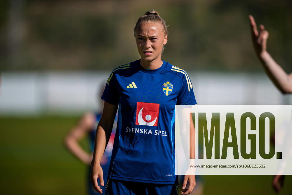Hanna Bennison of the Swedish women s national football team at a training session on October 23, 2025 in Benahavis Photo Ludvig Thunman BILDBYRAN code LT LT0734 fotboll football soccer fotball träning practice training sverige sweden dam bbeng