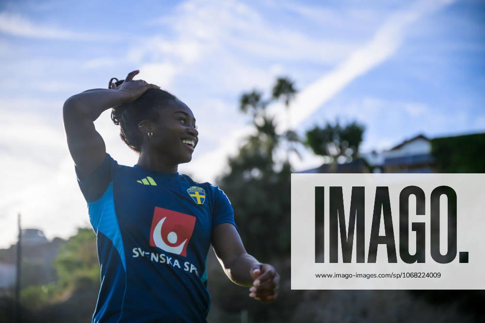 Monica Jusu Bah of the Swedish women s national football team on October 25, 2025 in Benahavis Photo Ludvig Thunman BILDBYRAN code LT LT0736 fotboll football soccer fotball träning practice training sverige sweden dam bbeng