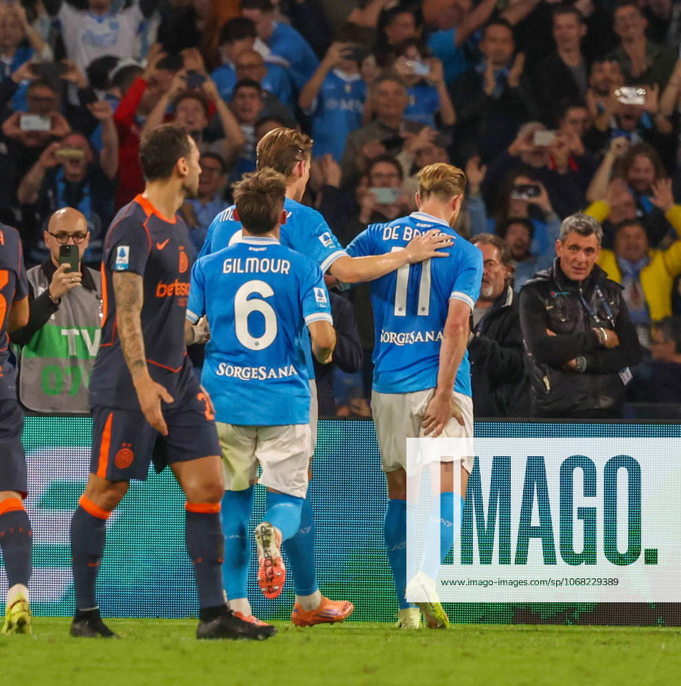 Goal the Kevi De Bruyne of SSC Napoli During the 2025 26 Italian Serie A football match between SSC Napoli and Internazionale Milano at the Diego Armando Maradona Stadium in Naples on October 25, 2025...Pictured: Napoli ITALIA - ZUMAs236 20251025_aap_s236_053