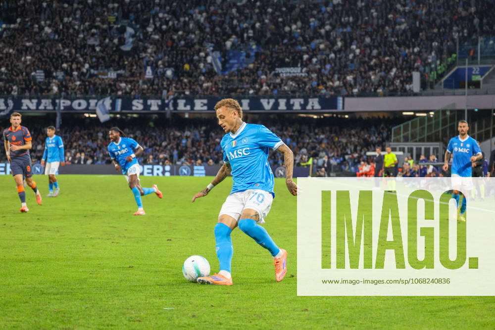 Noa Lang of SSC Napoli During the 2025 26 Italian Serie A football match between SSC Napoli and Internazionale Milano at the Diego Armando Maradona Stadium in Naples on October 25, 2025...Pictured: Napoli ITALIA - ZUMAs236 20251025_aap_s236_135