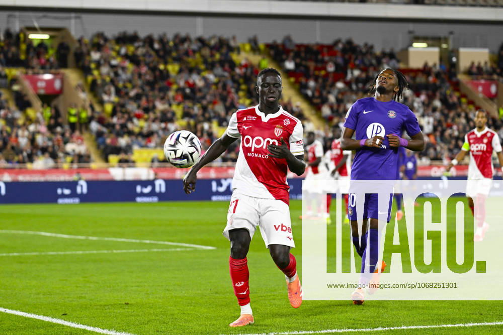 Krà pin Diatta (ASM) - Ligue 1 McDonald s match between AS Monaco and Toulouse FC on October 25, 2025 at the Louis II Stadium in Monaco.