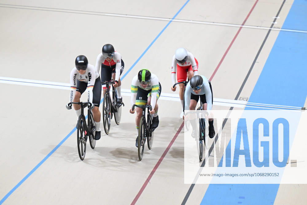 World Championships Elite Women Track; Giornata 05; 2025, Germany; 2025, Australia; 2025, Ain; Friedrich, Lea Sophie; Mccaig, Alessia; Lysenko, Alina; Santiago Del Cile - Velodromo Penalolen;