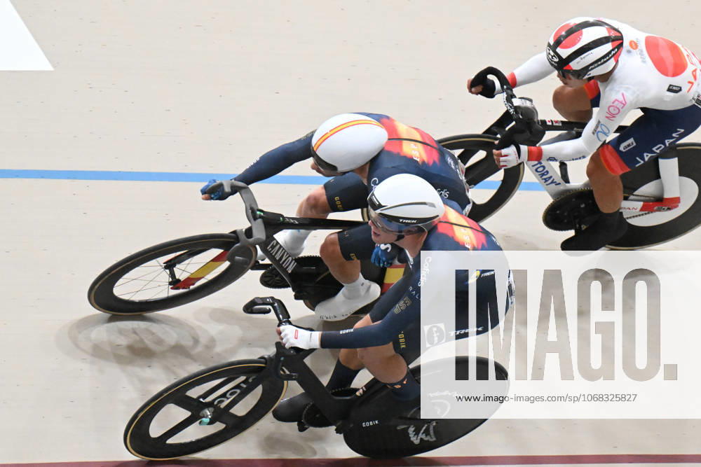 World Championships Elite Track; Giornata 05; 2025, Spain; Alvarez Martinez, Hector; Torres Barcelo, Albert; Santiago Del Cile - Velodromo Penalolen;