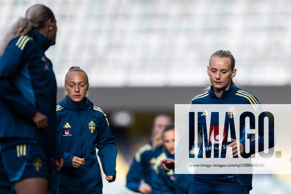 Stina Blackstenius of the Swedish women s national football team during a training session on October 27, 2025 in Gothenburg Photo Mathias Bergeld BILDBYRAN kod MB MB1227 fotboll football soccer fotball nations league uefa womens nations league träning practice training sverige sweden dam bbeng
