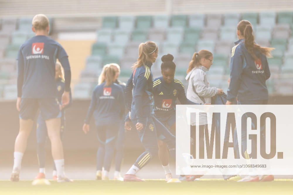 Monica Jusu Bah of the Swedish women s national football team during a training session on October 27, 2025 in Gothenburg Photo Mathias Bergeld BILDBYRAN kod MB MB1227 fotboll football soccer fotball nations league uefa womens nations league träning practice training sverige sweden dam bbeng
