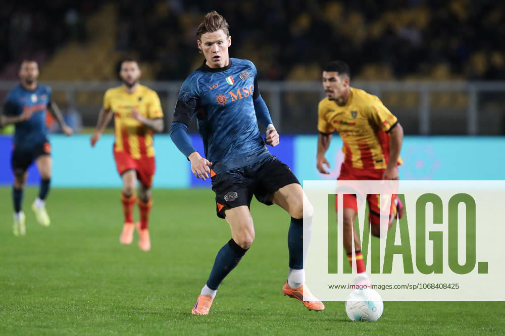 Scott McTominay of SSC Napoli in action during the serie A match between US Lecce and SSC Napoli at Ettore Giardiniero - Via del Mare stadium in Lecce (Italy), October 28,2025. massimilianoxcarnabuci