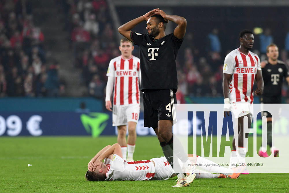 Jonathan Tah (FC Bayern Muenchen) gestikuliert, gestik waehrend des Spiels der 2. Runde im DFB-Pokal zwischen 1. FC Köln und FC Bayern München im Rhein-Energie-Stadion am 29. October 2025 in Köln, Deutschland. (Foto von Ralf Treese DeFodi Images) +++ Jonathan Tah (FC Bayern Muenchen) gestures during the DFB-Cup - Second Round match between 1. FC Koeln and FC Bayern München at Rhein-Energie-Stadion on October 29, 2025 in Koeln, Germany. (Photo by Ralf Treese DeFodi Images) DFB DFL REGULATIONS PROHIBIT ANY USE OF PHOTOGRAPHS AS IMAGE SEQUENCES AND OR QUASI-VIDEO. (Photo by Ralf Treese DeFodi Images) Jonathan Tah FC Bayern Muenchen gestures, gestures during the DFB Cup Second Round match between 1 FC Koeln and FC Bayern München at Rhein Energie Stadion on October 29, 2025 in Koeln, Germany Photo by Ralf Treese DeFodi Images Jonathan Tah FC Bayern Muenchen gestures during the DFB Cup Second Round match between 1 FC Koeln and FC Bayern München at Rhein Energie Stadion on October 29, 2025 in Koeln, Germany Photo by Ralf Treese DeFodi Images DFB DFL REGULATIONS PROHIBIT ANY USE OF PHOTOGRAPHS AS IMAGE SEQUENCES AND OR QUASI VIDEO Photo by Ralf Treese DeFodi Images