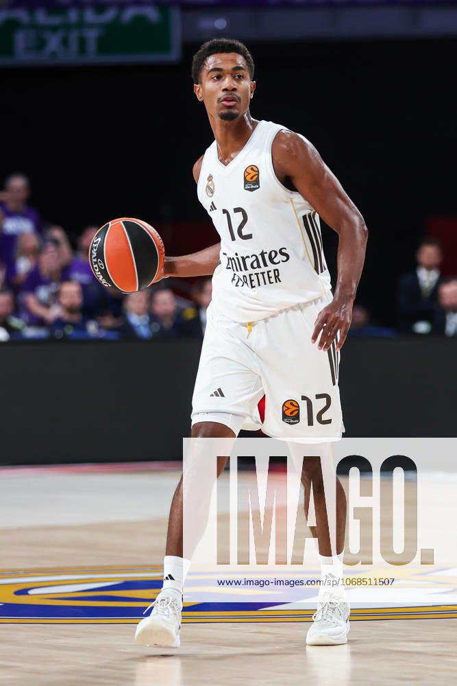 Theo Maledon of Real Madrid in action during the Turkish Airlines EuroLeague Regular Season Round 8 match between Real Madrid and Fenerbahce Beko Istanbul at Movistar Arena on October 30, 2025 in Madrid, Spain. Madrid SPAIN - ZUMAa181 20251021_zaa_a181_458