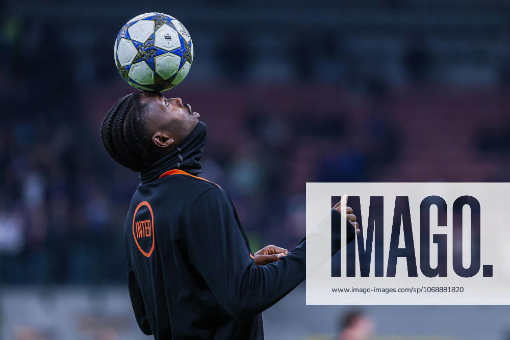 Marcus Thuram of FC Internazionale seen in action during UEFA Champions League 2025 26 League Phase - Matchday 4 football match between FC Internazionale and FC Kairat Almaty at San Siro Stadium in Milan Italy on 05 November 2025. Milan Stadio Giuseppe Meazza Milan Italy