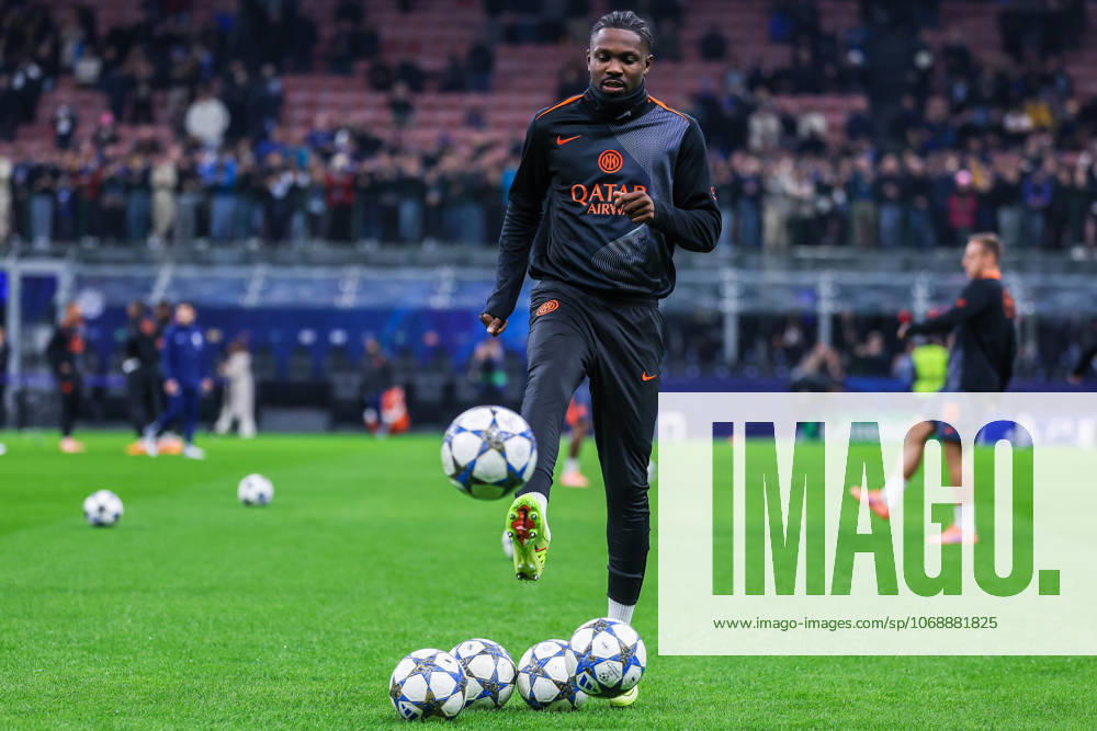 Marcus Thuram of FC Internazionale seen in action during UEFA Champions League 2025 26 League Phase - Matchday 4 football match between FC Internazionale and FC Kairat Almaty at San Siro Stadium in Milan Italy on 05 November 2025. Milan Stadio Giuseppe Meazza Milan Italy