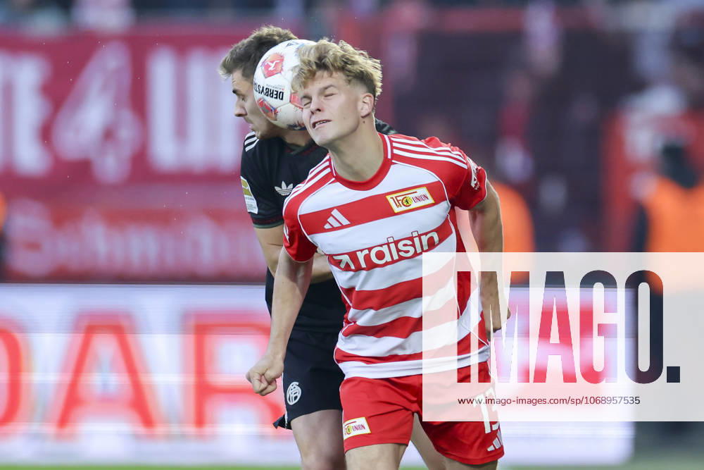 Josip Stanisic (FC Bayern Muenchen) und Andras Schaefer (1. FC Union Berlin) kaempfen um den Ball, Bundesliga, 1. FC Union Berlin v FC Bayern München, Stadion An der Alten Försterei am 08. November 2025 in Berlin, Deutschland. (Foto von Marco Steinbrenner DeFodi Images) Josip Stanisic (FC Bayern Muenchen) und Andras Schaefer (1. FC Union Berlin) battle for the ball, Bundesliga, 1. FC Union Berlin v FC Bayern München, Stadion An der Alten Försterei, November 8, 2025 in Berlin, Germany. (Photo by Marco Steinbrenner DeFodi Images) DFL regulations prohibit any use of photographs as image sequences and or quasi-video. Josip Stanisic FC Bayern Muenchen and Andras Schaefer 1 FC Union Berlin battle for the ball, Bundesliga, 1 FC Union Berlin v FC Bayern München, Stadion An der Alten Försterei, November 8, 2025 in Berlin, Germany Photo by Marco Steinbrenner DeFodi Images Josip Stanisic FC Bayern Muenchen and Andras Schaefer 1 FC Union Berlin battle for the ball, Bundesliga, 1 FC Union Berlin v FC Bayern München, Stadion An der Alten Försterei, November 8, 2025 in Berlin, Germany Photo by Marco Steinbrenner DeFodi Images DFL regulations prohibit any use of photographs as image sequences and or quasi video