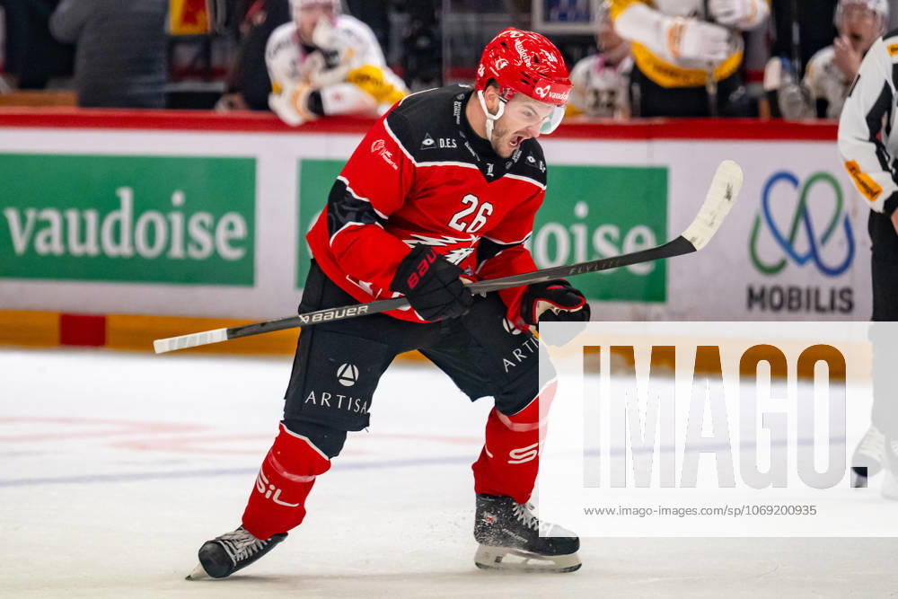NL : Lausanne HC - HC Ajoie 14.11.2025, Lausanne, Vaudoise Arena, NL: Lausanne HC - HC Ajoie. Erik Brannstrom (26, Lausanne HC) during the Swiss National League Ice hockey, Eishockey championship 2025-2026 match between Lausanne HC and HC Ajoie the Friday 14.11.2025 at the Vaudoise Arena in Lausanne, Switzerland. Lausanne Vaudoise Arena Vaud Switzerland