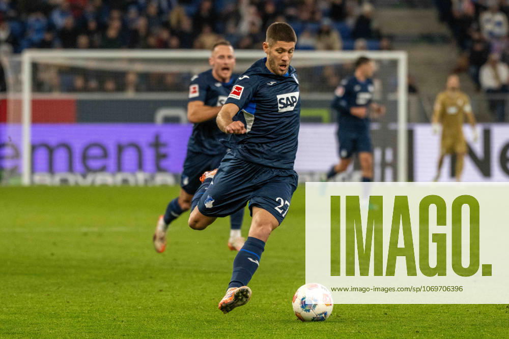Andrej Kramaric TSG 1899 Hoffenheim Germany, Sinsheim, 29 11 2025, Football, Bundesliga TSG 1899 Hoffenheim vs FC Augsburg, Season 2025 2026, Matchday 12, PreZero Arena DFL DFB REGULATIONS PROHIBIT ANY USE OF PHOTOGRAPHS AS IMAGE SEQUENCES AND OR QUASI VIDEO