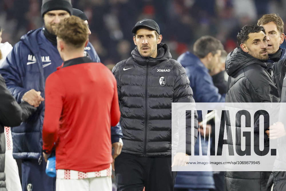 Julian Schuster SC Freiburg, Coach after the match , Germany, Soccer, DFB Pokal, Round of 16, 2025 2026, SC Freiburg vs SV Darmstadt 98, 03 12 2025, Europa Park Stadion , Freiburg im Breisgau, Germany Freiburg im Breisgau Europa Park Stadion Baden Wuerttemberg Germany