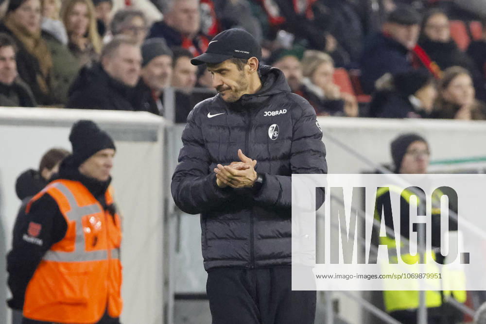 Julian Schuster SC Freiburg, Coach after final whistle , Germany, Football, DFB Pokal, Round of 16, 2025 2026, SC Freiburg vs SV Darmstadt 98, 03 12 2025, Europa Park Stadion , Freiburg im Breisgau, Germany Freiburg im Breisgau Europa Park Stadion Baden Wuerttemberg Germany