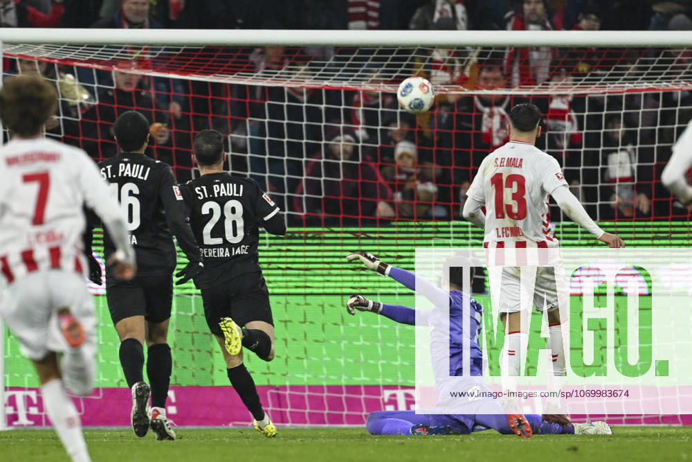 Said El Mala Koeln 13 scores the goal for 1 0 06 12 2025 Soccer 1 FC Koeln vs FC St Pauli, Rheinenergiestadion, Koeln, DFB DFL REGULATIONS PROHIBIT ANY USE OF PHOTOGRAPHS AS IMAGE SEQUENCES AND OR QUASI VIDEO