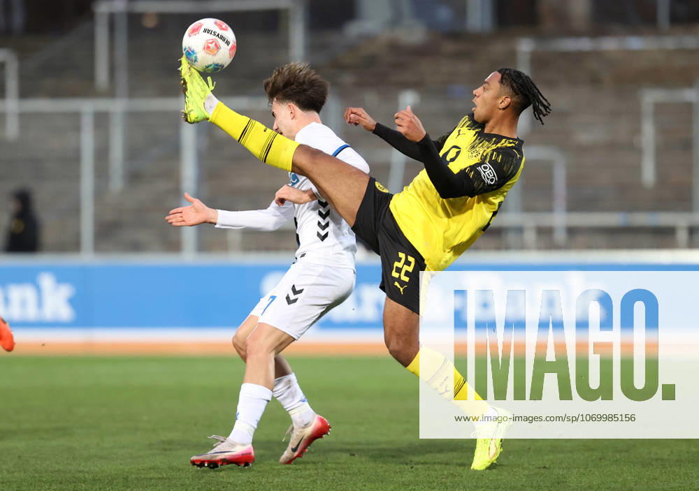Saturday 06 12 2025, Season 2025 26, Regionalliga West, Matchday 18 at Stadion Rote Erde Dortmund, BVB Borussia Dortmund II SC Paderborn U23, Filippo Calixte Mane BVB II