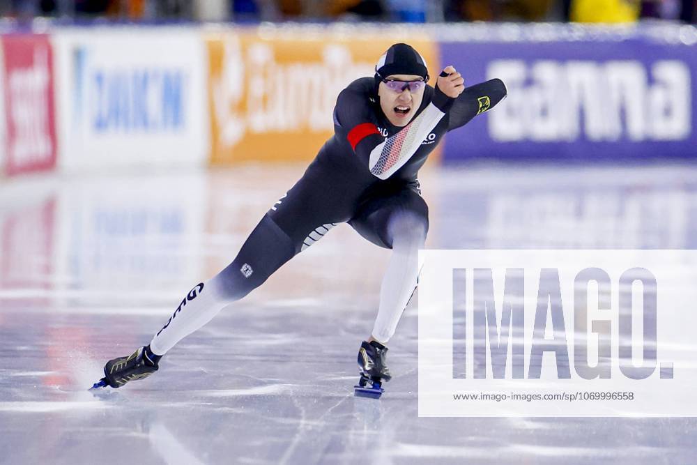 Finn Sonnekalb of Germany Men s 1000m, ISU World Cup Speed skating, Eisschnelllauf ISU World Cup Speed Skating - Heerenveen, Thialf Stadium, December 6, 2025, Heerenveen, Netherlands.