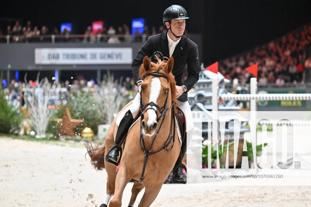 20251214 CHI Geneve 2025 Rolex Grand Prix GENEVA , SWITZERLAND DECEMBER 14 2025 Scott BRASH of Great Britain riding HELLO FOLIE, Horse Owner LADY PAULINE HARRIS, LADY PAULINE KIRKHAM at CHI Geneve 2025 Rolex Grand Prix on December 14, 2025 in Geneva , Geneva Geneva Switzerland