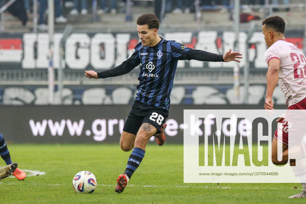 Diego Michel SV Waldhof Mannheim, 28 Soccer 3 League, Matchday 19, SV Waldhof Mannheim vs FC Ingolstadt 04 on 20 12 2025 at Mannheim Carl Benz Stadion , Germany Mannheim Carl Benz Stadion Germany