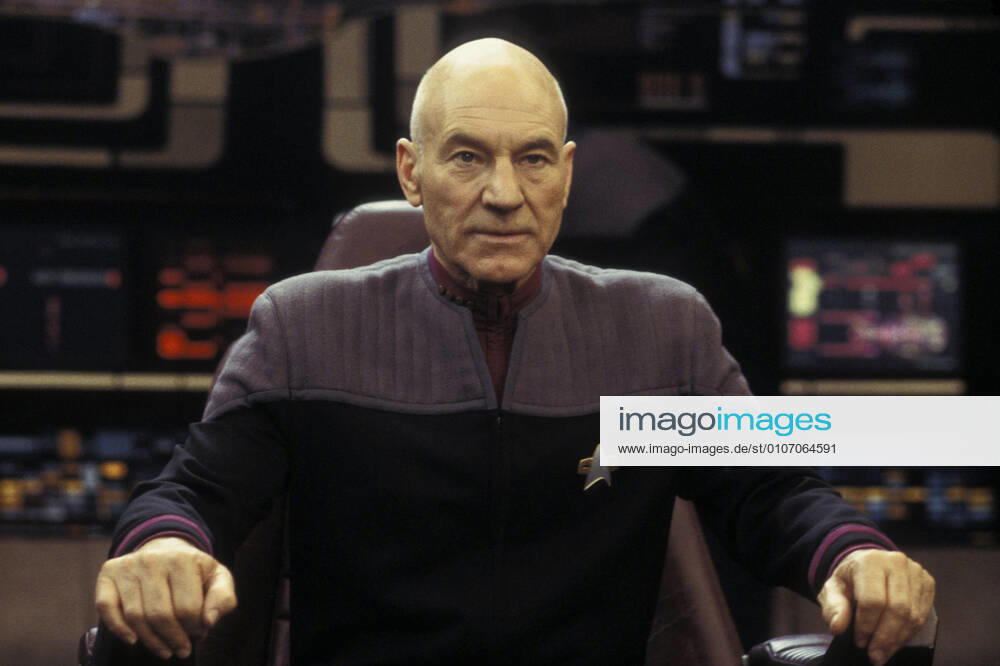 Patrick Stewart, Star Trek Nemesis (2002) Photo credit: Sam Emerson Paramount The Hollywood Archive File Reference 34078-0407FSTHA Hollywood CA USA 340780407FSTHA