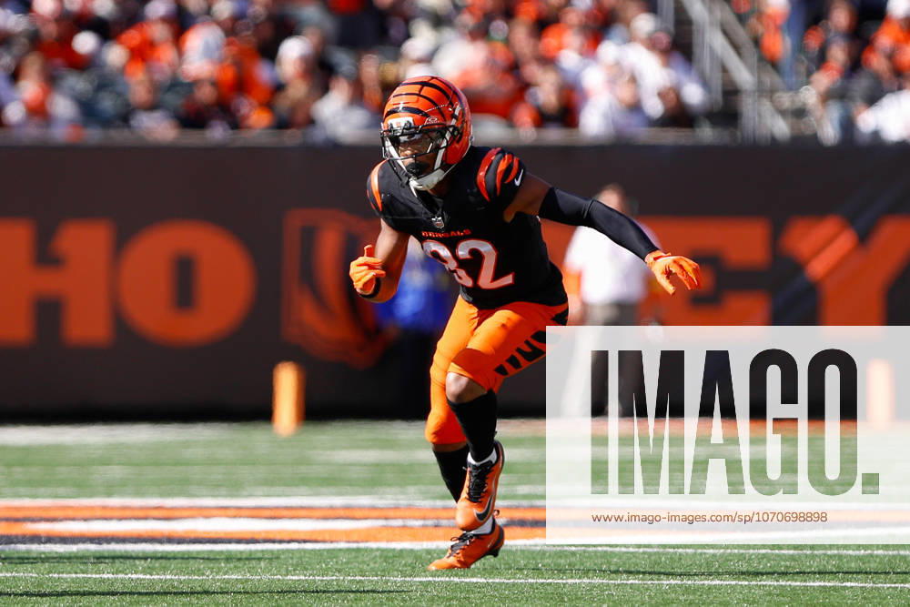 CINCINNATI, OH - OCTOBER 26: Cincinnati Bengals wide receiver Mitchell Tinsley (82) in action during the game against the New York Jets and the Cincinnati Bengals on October 26, 2025, at Paycor Stadium in Cincinnati, OH. (Photo by Ian Johnson Icon Sportswire) NFL, American Football Herren, USA OCT 26 Jets at Bengals Icon251026095