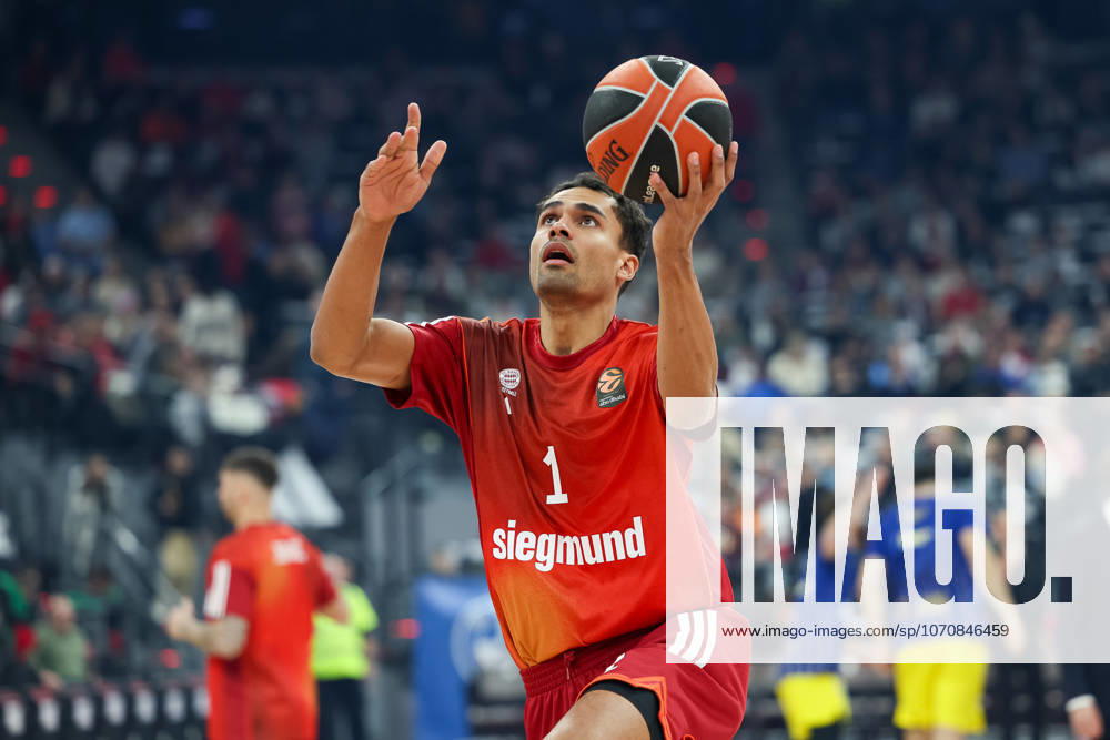 Oscar da Silva FC Bayern Basketball, 01 when warming up, GER, FC Bayern Basketball vs Maccabi Rapyd Tel Aviv, Basketball, Euroleague, Matchday 19, Season 2025 2026, 02 01 2026, GER, FC Bayern Basketball vs Maccabi Rapyd Tel Aviv, Basketball, Euroleague, Matchday 19, Season 2025 2026, 02 01 2026 Munich