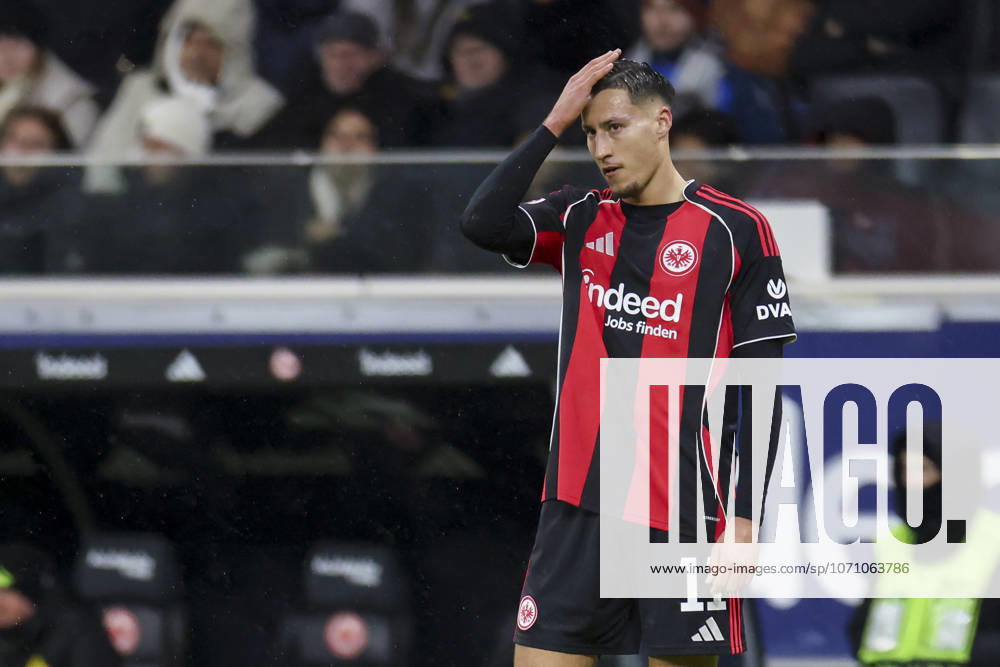 Younes Ebnoutalib Eintracht Frankfurt looks dejected, Bundesliga, Eintracht Frankfurt v Borussia Dortmund, Deutsche Bank Park on 09 January 2026 in Frankfurt am Main, Germany Photo by Marco Steinbrenner DeFodi Images Younes Ebnoutalib Eintracht Frankfurt looks dejected, Bundesliga, Eintracht Frankfurt v Borussia Dortmund, Deutsche Bank Park, January 9, 2026 in Frankfurt am Main, Germany Photo by Marco Steinbrenner DeFodi Images DFL regulations prohibit any use of photographs as image sequences and or quasi video