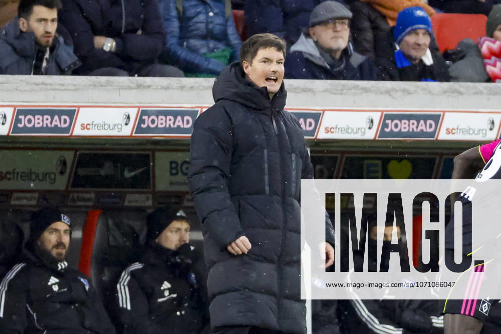 Merlin Polzin Hamburger SV, Coach , Germany, Soccer, 1 Bundesliga, Matchday 16, 2025 2026, SC Freiburg vs Hamburger SV, 10 01 2026, Freiburg im Breisgau Europa Park Stadium Germany