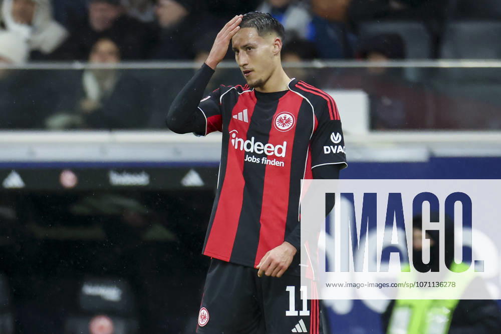 Younes Ebnoutalib Eintracht Frankfurt looks dejected, Bundesliga, Eintracht Frankfurt v Borussia Dortmund, Deutsche Bank Park on 09 January 2026 in Frankfurt am Main, Germany Photo by Marco Steinbrenner DeFodi Images Younes Ebnoutalib Eintracht Frankfurt looks dejected, Bundesliga, Eintracht Frankfurt v Borussia Dortmund, Deutsche Bank Park, January 9, 2026 in Frankfurt am Main, Germany Photo by Marco Steinbrenner DeFodi Images DFL regulations prohibit any use of photographs as image sequences and or quasi video