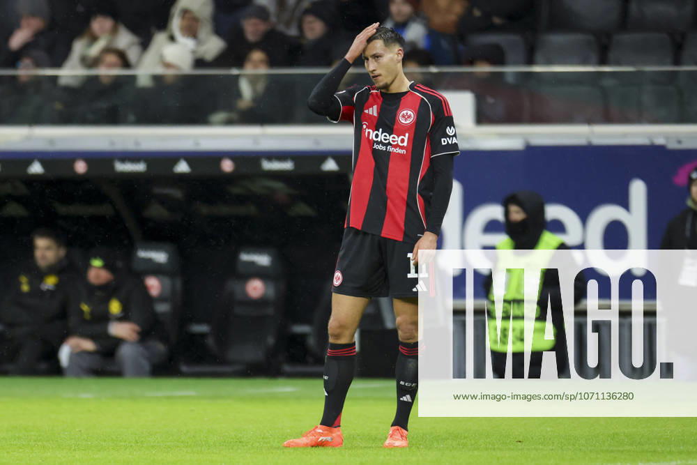Younes Ebnoutalib Eintracht Frankfurt looks dejected, Bundesliga, Eintracht Frankfurt v Borussia Dortmund, Deutsche Bank Park on 09 January 2026 in Frankfurt am Main, Germany Photo by Marco Steinbrenner DeFodi Images Younes Ebnoutalib Eintracht Frankfurt looks dejected, Bundesliga, Eintracht Frankfurt v Borussia Dortmund, Deutsche Bank Park, January 9, 2026 in Frankfurt am Main, Germany Photo by Marco Steinbrenner DeFodi Images DFL regulations prohibit any use of photographs as image sequences and or quasi video