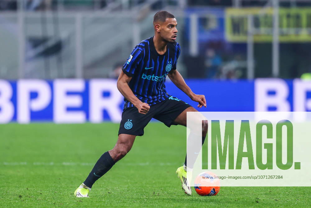 Andy Diouf of FC Internazionale seen in action during Serie A 2025 26 football match between FC Internazionale and US Lecce at San Siro Stadium in Milan Italy on 14 January 2026. Milan Stadio Giuseppe Meazza Milan Italy