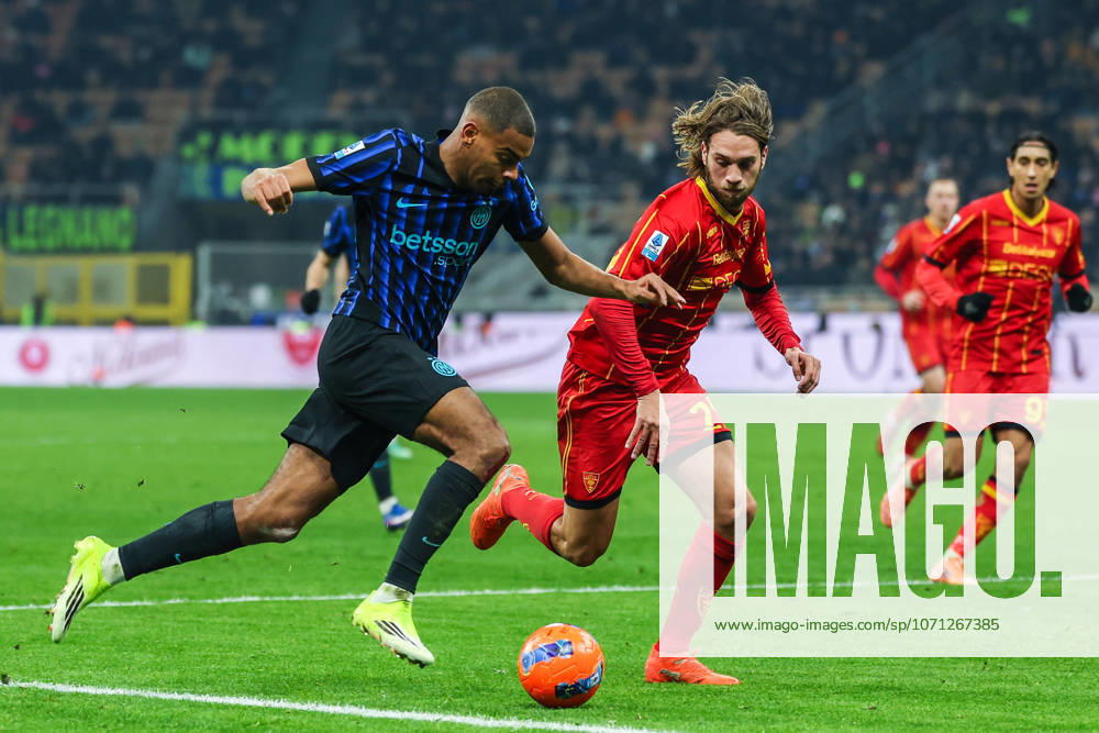 Andy Diouf of FC Internazionale seen in action during Serie A 2025 26 football match between FC Internazionale and US Lecce at San Siro Stadium in Milan Italy on 14 January 2026. Milan Stadio Giuseppe Meazza Milan Italy