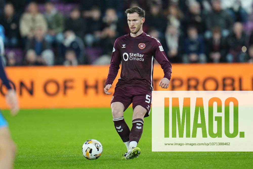 Jamie McCart of Heart of Midlothian Heart of Midlothian v Falkirk, Scottish Gas Scottish Cup, Fourth Round, Football, Tynecastle Park, Edinburgh, Scotland, UK - 17 Jan 2026Edinburgh Tynecastle Park United Kingdom