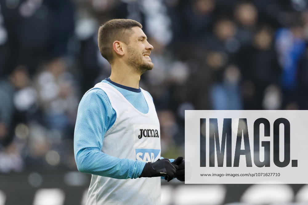 Andrej Kramaric TSG Hoffenheim, 27 warming up before the start of the match , Germany, Soccer, 1 Bundesliga, Matchday 19, 2025 2026, Eintracht Frankfurt vs TSG 1899 Hoffenheim, 24 01 2026, Frankfurt am Main Deutsche Bank Park Germany