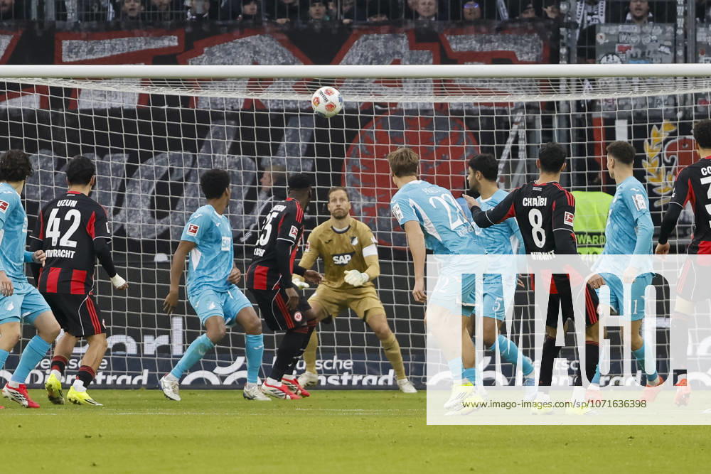 In the penalty area of TSG Hoffenheim , Germany, Soccer, 1 Bundesliga, Matchday 19, 2025 2026, Eintracht Frankfurt vs TSG 1899 Hoffenheim, 24 01 2026, Frankfurt am Main Deutsche Bank Park Germany