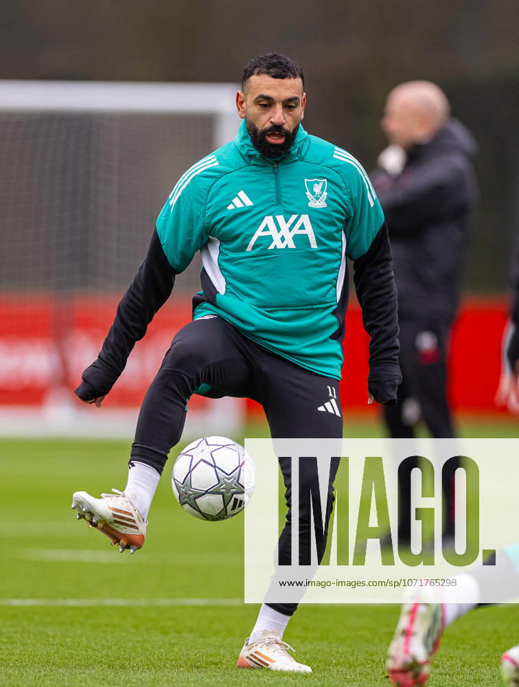Football - UEFA Champions League - Liverpool FC v QarabaÄü FK - MD-1 LIVERPOOL, ENGLAND - Tuesday, January 27, 2026: Liverpool s Mohamed Salah during a training session at the AXA Training Centre ahead of the UEFA Champions League match between Liverpool FC and QarabaÄü FK. (Photo by David Rawcliffe Propaganda) LIVERPOOL AXA Training Centre MERSEYSIDE ENGLAND