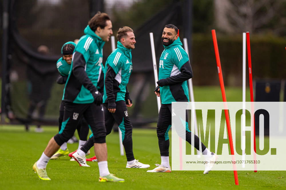 Football - UEFA Champions League - Liverpool FC v QarabaÄü FK - MD-1 LIVERPOOL, ENGLAND - Tuesday, January 27, 2026: Liverpool s Mohamed Salah during a training session at the AXA Training Centre ahead of the UEFA Champions League match between Liverpool FC and QarabaÄü FK. (Photo by David Rawcliffe Propaganda) LIVERPOOL AXA Training Centre MERSEYSIDE ENGLAND