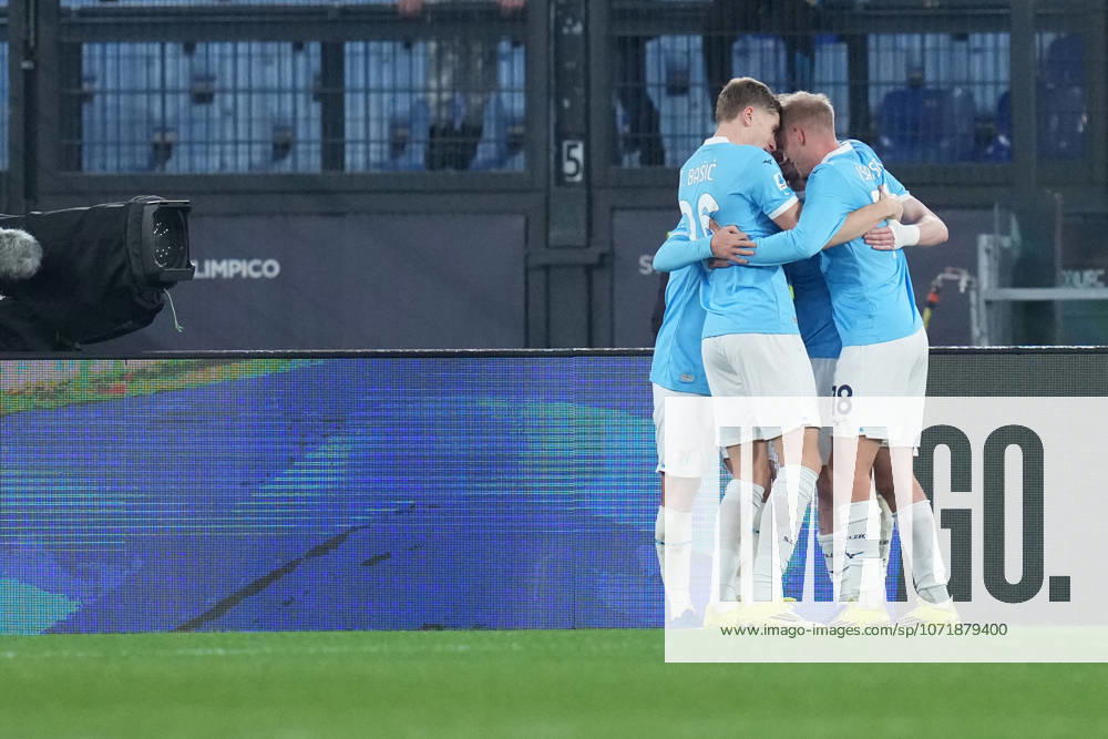 Lazios Kenneth Taylor celebrates after scoring during the Serie A EniLive soccer match between Lazio and Genoa at the Rome s Olympic stadium, Italy - Friday January 30, 2026 - Soccer ( Photo by Alfredo Falcone LaPresse )