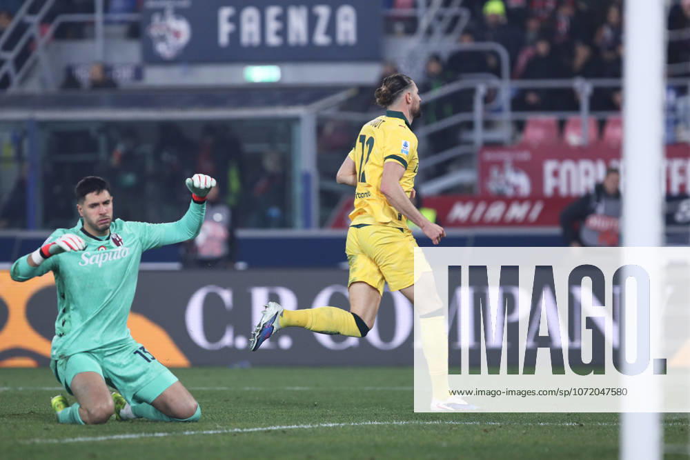 Adrien Rabiot of AC Milan scores the goal of 0-3 during the serie A match between Bologna FC and AC Milan at Renato dallAra stadium in Bologna (Italy), February 3, 2026. massimilianoxcarnabuci