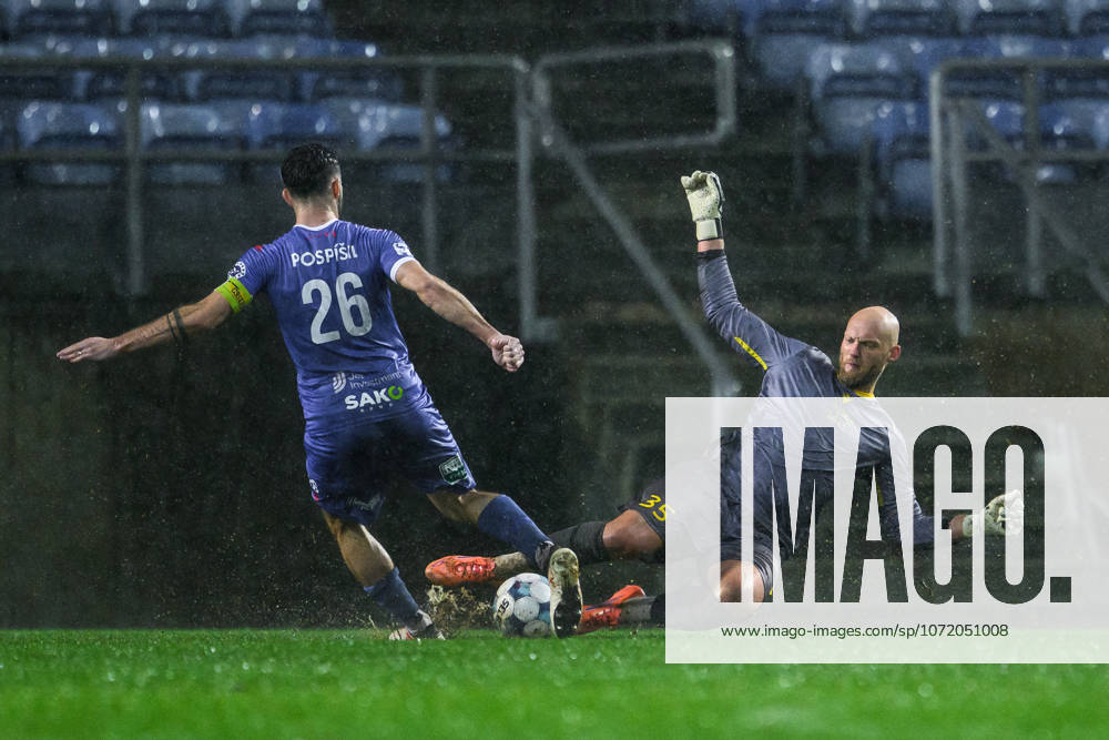 goalkeeper Alexander Lundin of Mjällby during the Atlantic cup match between Mjällby and Artis Brno on February 3, 2026 in Faro Photo Jesper Zerman BILDBYRAN kod JZ JZ0671 fotboll football soccer fotball atlantic cup mjällby artis brno bbeng