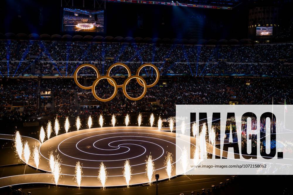 Illustration picture taken during the opening ceremony of the Milano Cortina 2026 Olympic Winter games, Winterspiele,Spiele, Summer games on Friday 06 February 2026 in Milan, Italy. The XXV Winter Olympics take place from 6 to 22 February 2026 in Italy. JASPERxJACOBS x161702132x