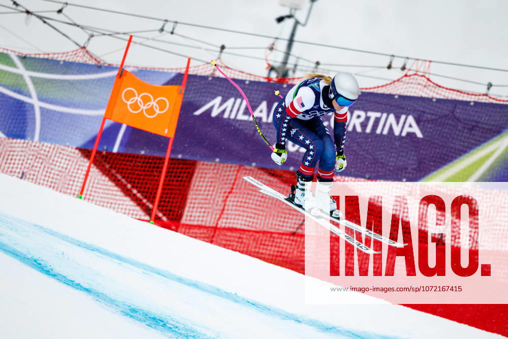 OLYMPICS - Winter Olympic Games, Olympische Spiele, Olympia, OS Milano Cortina 2026 CORTINA D AMPEZZO,ITALY,06.FEB.26 - OLYMPICS, ALPINE SKIING - Winter Olympic Games Milano Cortina 2026, preview, press conference, PK, Pressekonferenz Ski Austria Team downhill women. Image shows Lindsey Vonn (USA). GEPAxpictures Klansek