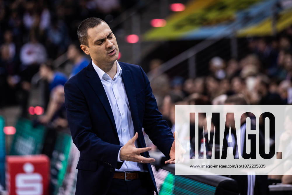 EasyCredit Basketball Bundesliga, Telekom Baskets Bonn vs Science City Jena, 07 02 2026 Marko Stankovic Telekom Baskets Bonn Head Coach is not satisfied easyCredit Basketball Bundesliga, Telekom Baskets Bonn vs Science City Jena, 07 02 2026, Telekom Dome Bonn