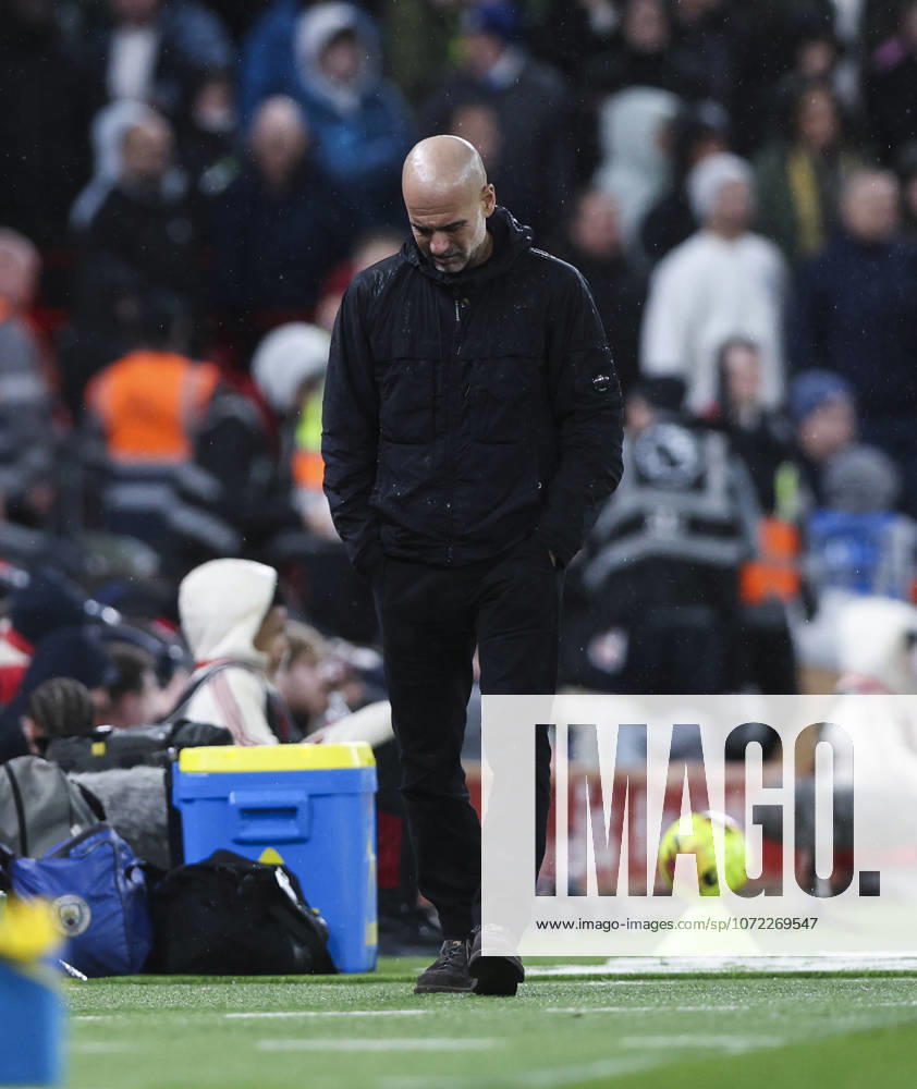 Liverpool v Manchester City, FA Premier League 08.02.26 Liverpool v Manchester City, FA Premier League Bradley Ormesher The Times Pep Guardiola manager of Manchester City